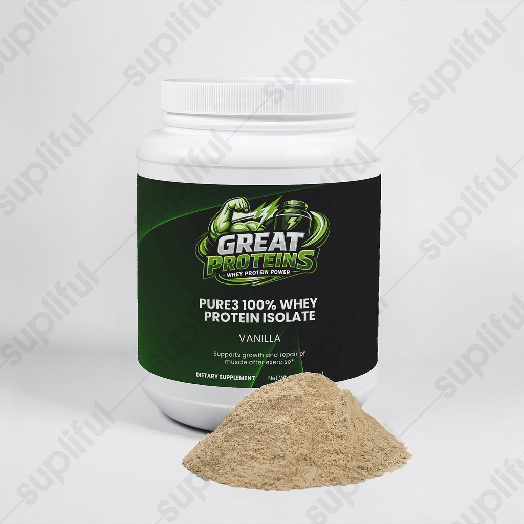 Pure3 100% Whey Protein Isolate (Vanilla)