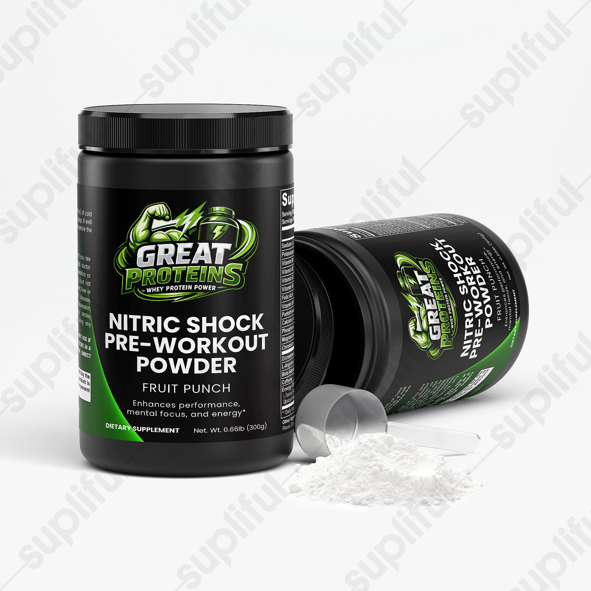Nitric Shock Pre-Workout Powder (Fruit Punch)
