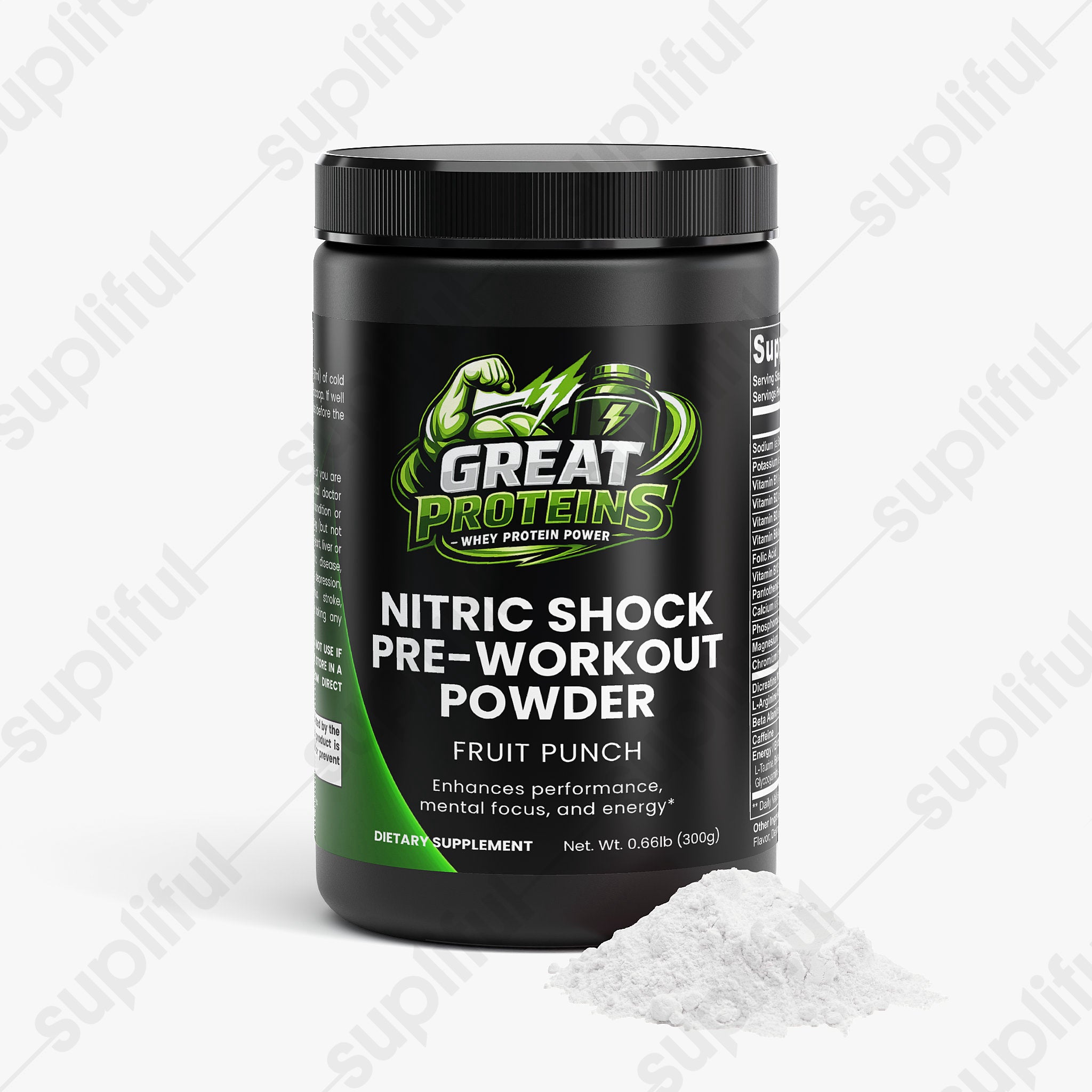 Nitric Shock Pre-Workout Powder (Fruit Punch)