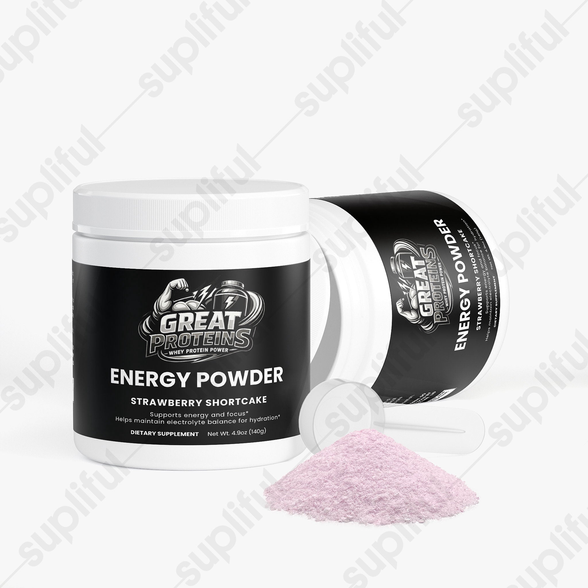 Energy Powder (Strawberry Shortcake)