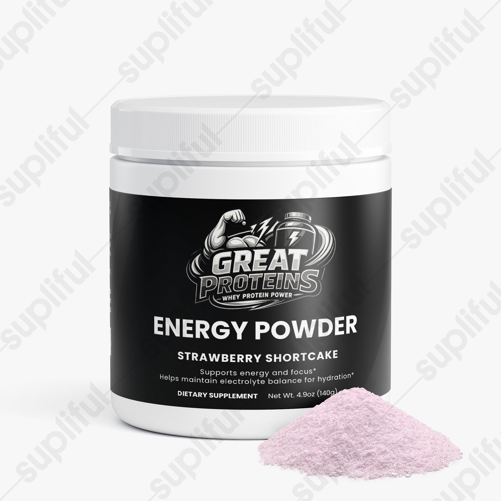 Energy Powder (Strawberry Shortcake)