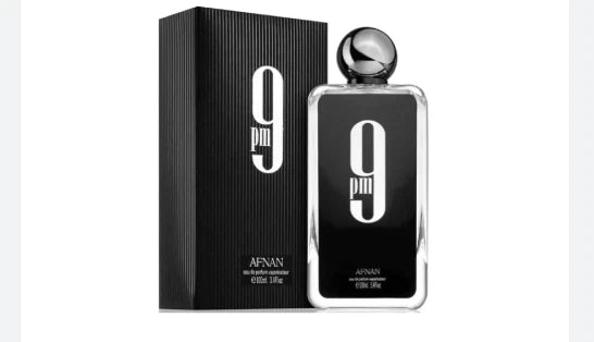 Afnan 9 PM Black EDP for Men 3.4 FL OZ / 100 ML Spray New in Box