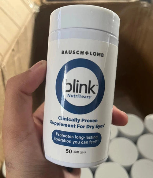 Bausch + Lomb Blink NutriTears Dry Eye Supplement – 50 Softgels | Clinically Proven Eye Hydration Support