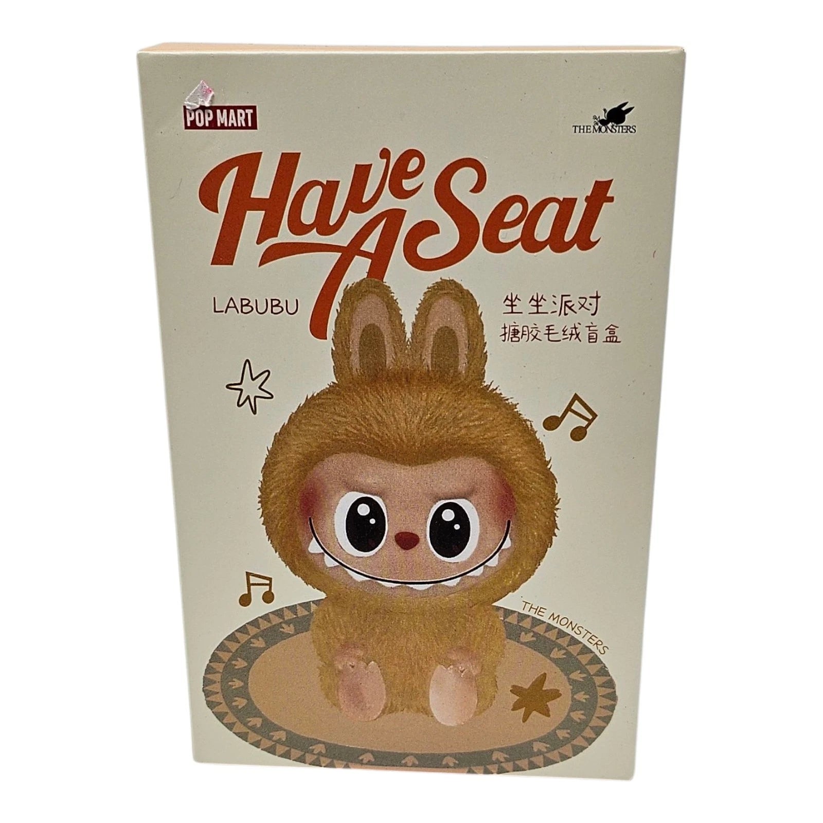 POP MART Labubu “Have A Seat” Plush Figure – The Monsters Series Collectible Toy