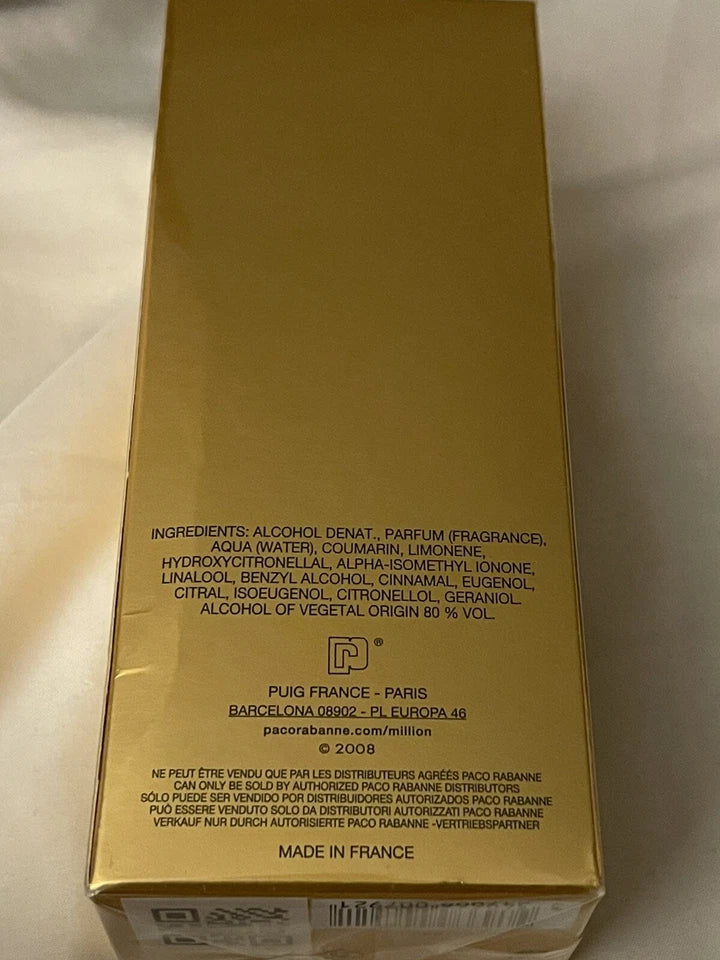 Paco Rabanne 1 Million 3.4 Ounce Eau De Toilette Spray for Men