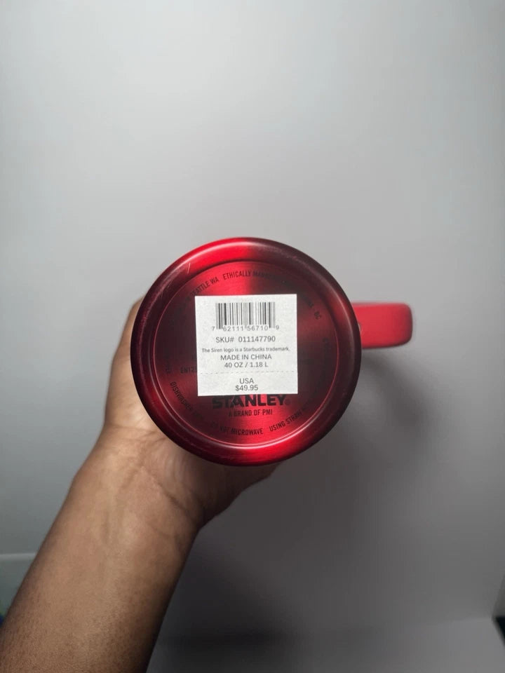 AUTHENTIC Stanley X Starbucks USA Exclusive 2023 Holiday Red 40oz Quencher BNWT