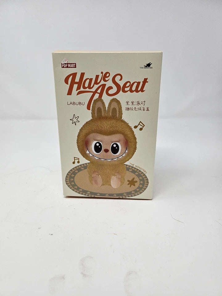 POP MART Labubu “Have A Seat” Plush Figure – The Monsters Series Collectible Toy