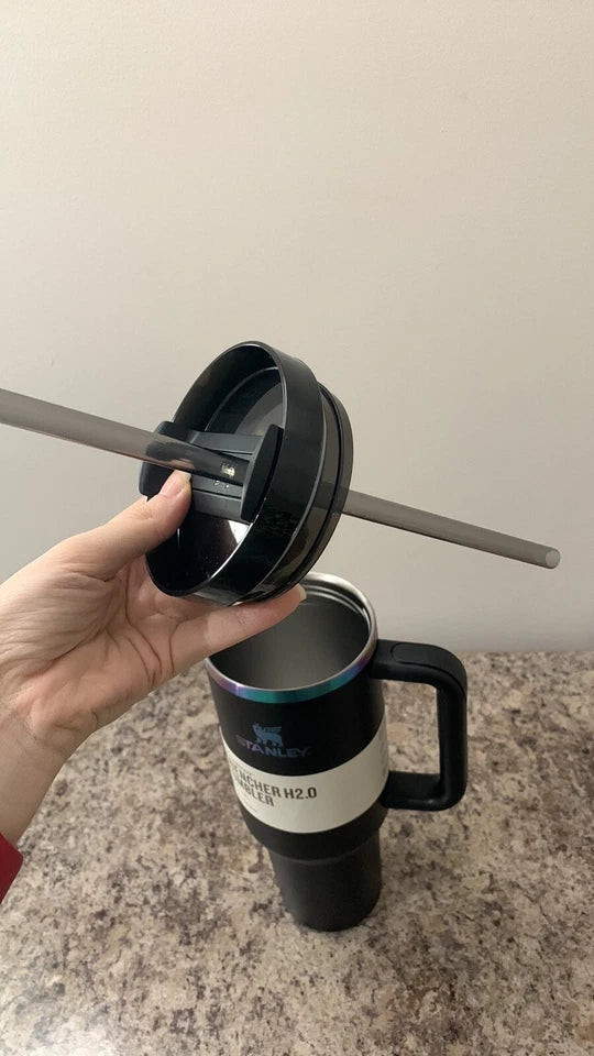 Black Iridescent Chrome Stanley 40 oz Quencher H2.0 Tumbler