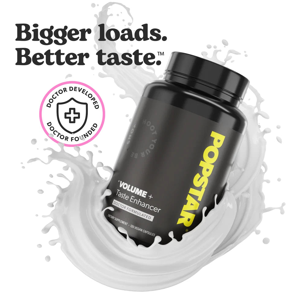 POPSTAR Volume + Taste Enhancer Capsules | Male Wellness Supplement | 120 Vegan Capsules