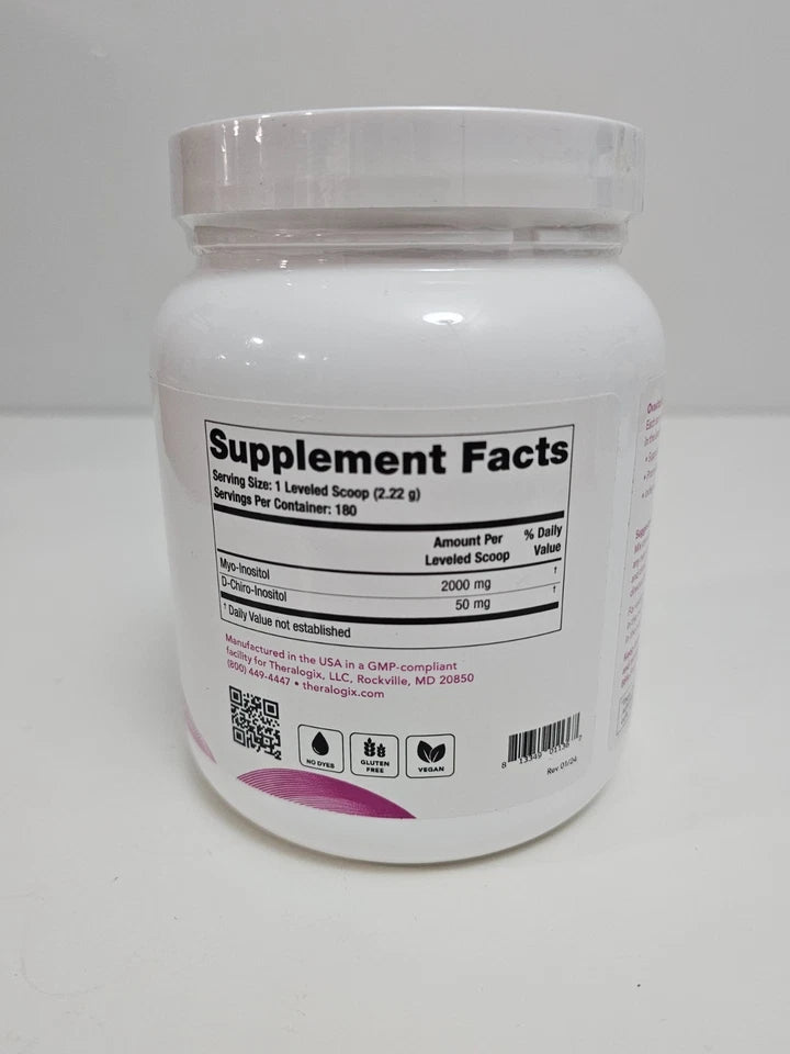 Theralogix Ovasitol Inositol Powder Supplement 400g – 40:1 Myo & D-Chiro Blend