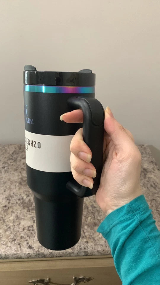 Black Iridescent Chrome Stanley 40 oz Quencher H2.0 Tumbler