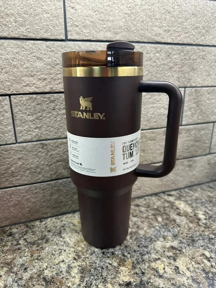 Stanley CHOCOLATE GOLD 40oz FACTORY SEALED Limited Quencher Tumbler NEW