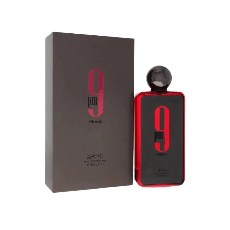Afnan 9 PM Rebel 3.4 oz / 100 ml EDP Spray Unisex New In Box -Long Lasting Scent