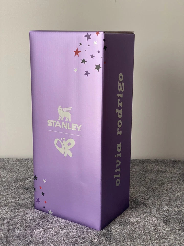 Stanley Quencher H2.0 FlowState Tumbler 40oz Purple Star Edition | Insulated Travel Mug with Handle & Straw