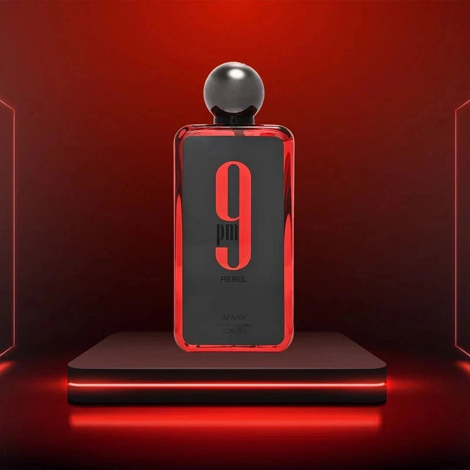 Afnan 9 PM Rebel 3.4 oz / 100 ml EDP Spray Unisex New In Box -Long Lasting Scent